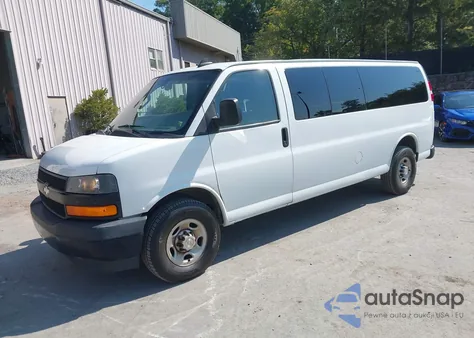 2020 Chevrolet Express Passenger Rwd 3500 Extended Wheelbase Ls from USA, damaged, VIN 1GAZGNFP7L1212812